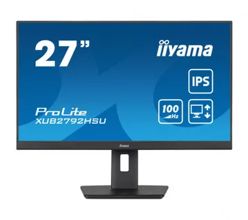 IIYAMA 27” XUB2792HSU-B6 FHD (1920x1080) IPS, Pivot, 100Hz, 16:9, 0.4ms, 250 cd/m2, 1300:1, HDMI/DP, 4×USB-A, zvučnici, crni - Umag