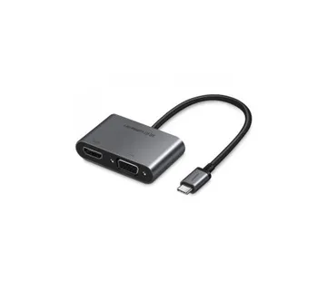 UGREEN adapter USB-C na HDMI, VGA sa PD, sivi - Umag