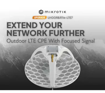 MikroTik LHGGR&amp;R11e-LTE7 (LHGG LTE7 kit), vanjski LTE CPE, LTE Cat7 (300/100 Mbps), 17 dBi usmjerena antena, 2CA, ARM dual-co - Umag