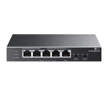 TP-Link 5-Port Gigabit Desktop PoE Switch with 1-Port PoE In and 4-Port PoE Out - Umag