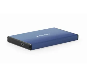 Gembird USB 3.0 2.5'' enclosure, brushed aluminum, deep-blue - cover