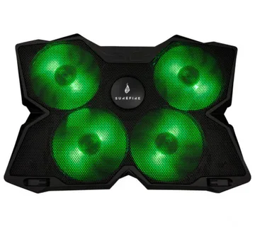SureFire Bora Gaming podloga za hlađenje prijenosnika do 17", USB, zeleni LED - Umag