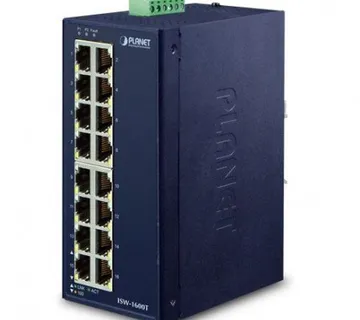 Planet Industrial 16-Port (16x100Mbps RJ45) Switch (-40~75C), unmanaged - Umag