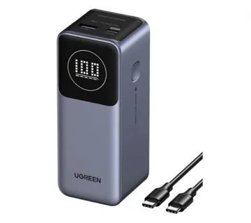 UGREEN Nexode prijenosni punjač (Powerbank) 12000mAh, 100W brzo punjenje, 1×USB-A/2×USB-C, PD3.0/QC3.0, sivi - Umag