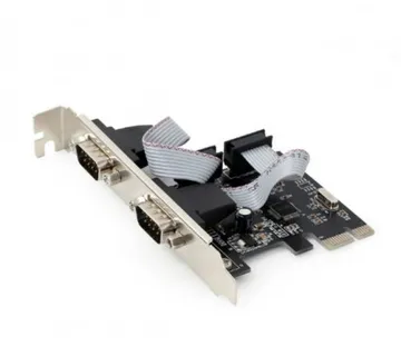 Gembird 2 serial port PCI-Express add-on card, with extra low-profile bracket - Umag