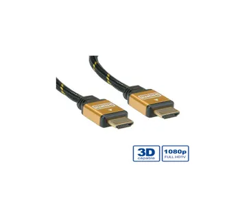 Roline GOLD HDMI kabel sa mrežom, M/M, 10m - Umag
