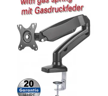 Transmedia full-motion Desk Bracket for LCD monitor 13“ - 27“ - Umag