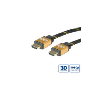 Roline GOLD HDMI kabel sa mrežom, M/M, 3.0m - Umag