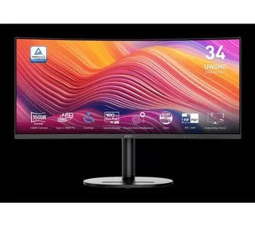 MSI Modern MD342CQP, 34", VA, Curved 1500R, 3440 x 1440 (UWQHD), 120Hz, 1ms/4ms, 300nits, 10 bit, HD - Umag