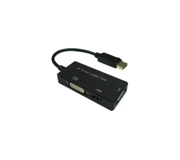 Roline VALUE adapter/kabel DisplayPort - VGA/DVI/HDMI, M/F, aktivni, 0.1m - Umag