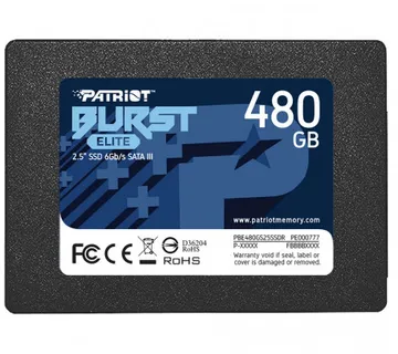 Patriot SSD Burst Elite R450/W320, 480GB, 7mm,2.5" - Umag