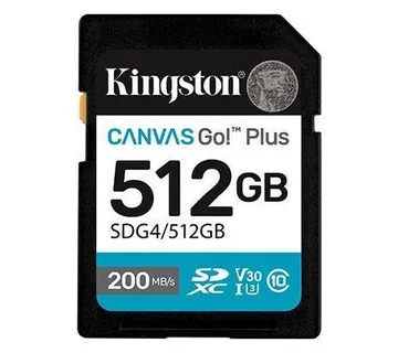 Kingston 512 GB Canvas Go! Plus SD Memory Card - Umag