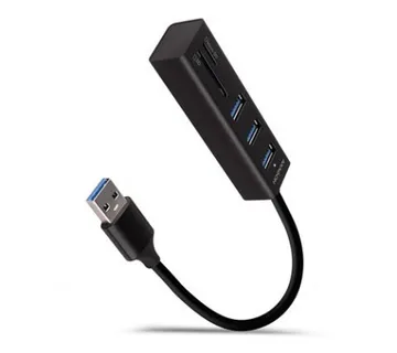 USB HUB AXAGON HMA-CR3A 3x USB-A + SD/microSD, 20cm - Umag