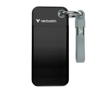 Verbatim Pocket 1TB SSD vanjski disk, USB 3.2 Gen2, Black/Grey - Umag