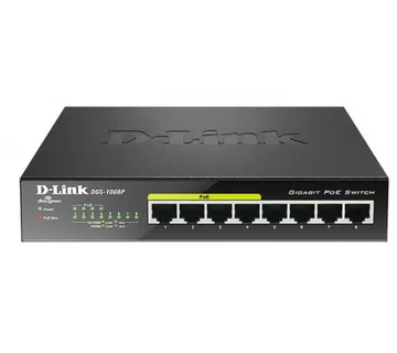 D-Link switch neupravljivi, DGS-1008P/E - Umag