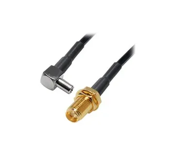 Transmedia Pigtail adapter TS9 angle plug to SMA socket - Umag