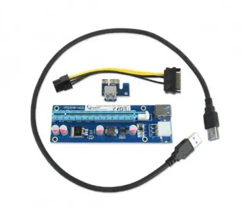 Gembird PCI-Express riser add-on card, PCI-ex 6-pin power connector - Umag
