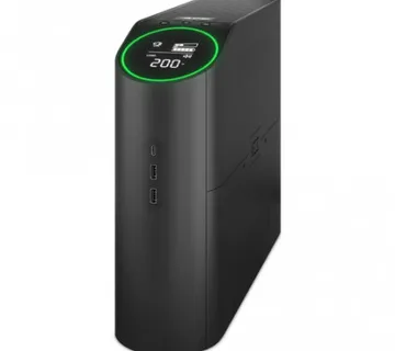 APC Back-UPS Pro for Gaming, 2200VA/1320W, Tower, 230V, 4x Schuko and 2x IEC C13 outlets, RGB Lights, Pure Sine Wave, Midnigh - Umag