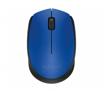 Logitech M171 RF bežični + USB Optički 1000DPI Ambidekster Crno, Plavo miš - Umag