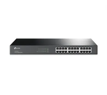 TP-Link 24-port Gigabit preklopnik (Switch), 24×10/100/1000M RJ45 ports, 1U 19" Rack, metalno kućište - Umag
