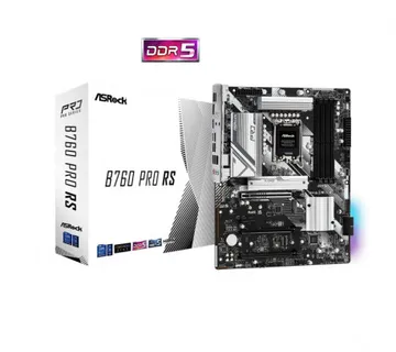 ASRock MB B760 PRO RS, S.1700, 4xDDR5/7200MHz(OC), PCIe 5.0, 2.5 G-LAN, USB-C, DP/HDMI, ATX - Umag