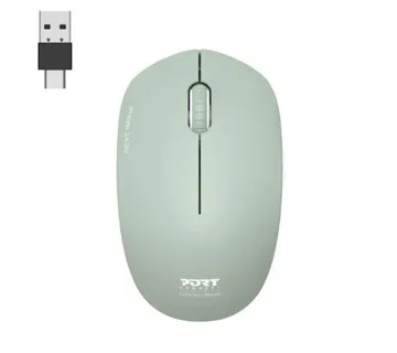 Port miš OFFICE WL USB-A/C, bežični, zelen - Umag