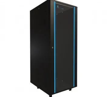 Extralink Floor Cabinet 32U, 600x800, Black - Umag