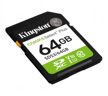 Kingston Canvas Select Plus SD, R100MB, 64GB - Umag