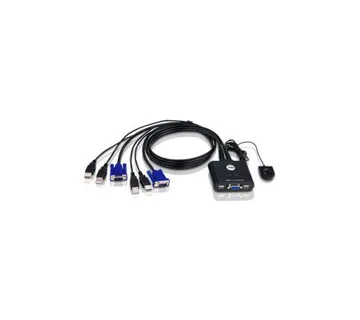 Aten 2-port USB VGA KVM Switch sa kablovima (CS22U) - Umag