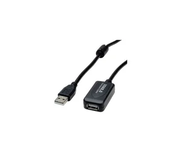 STANDARD USB2.0 aktivni produžni kabel sa ponavljačem, 15m, crni - Umag