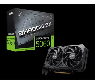 MSI Video Card NVIDIA GeForce RTX 5060 8G SHADOW 2X OC (8GB GDDR7/128bit, 3xDP, 1xHDMI, PCI Express - Umag