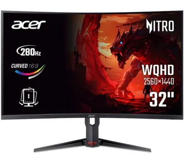 XZ323QUZ1bmiiprx, 31.5"/Curved/VA/2560x1440/280Hz/DP/HDMI/Audio/2Y - Umag