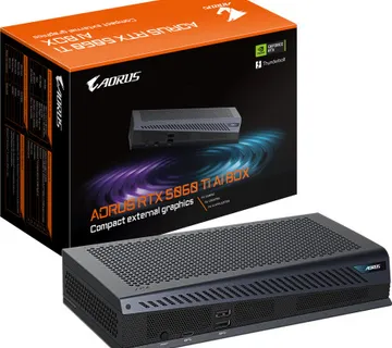 GIGABYTE AORUS RTX 5060 Ti AI BOX, GeForce RTX 5060 Ti 16GB, Thunderbolt 5 plug and play, 1x Thunder - Umag