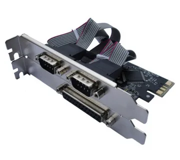 Asonic PCIE 2x ser. (RS232), 1x paralel port, + LP - Umag