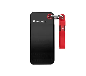 SSD Pocket Verbatim 32284 512GB 3.2 Gen2, USB-C, crno/crvena - Umag