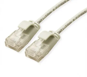 Roline UTP Data Center mrežni kabel, Cat.6a (Class EA), LSOH, Slim, sivi, 0.5m - Umag