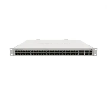 Mikrotik Cloud Router Switch CRS354-48G-4S+2Q+RM, 48×G-LAN RJ45, 4×10G SFP+, 2×40G QSFP+, RouterOS L5, 1U rackmount , Dual re - Umag