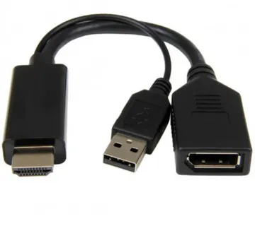 Gembird Active 4K HDMI to DisplayPort adapter, black - Umag