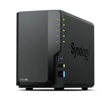 Synology DS225+ DiskStation 2-bay NAS server 2.5"/3.5" HDD/SSD podrška, Hot Swappable HDD, 2GB, 1×2.5GbE, 1x1GbE, 2xUSB 3.2 G - Umag