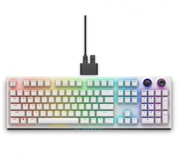 Alienware Tri-Mode Wireless Gaming Keyboard - AW920K - US (QWERTY) - Lunar Light - Umag