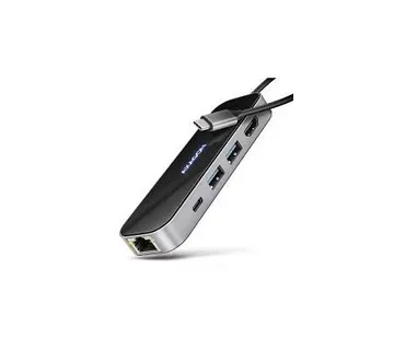 USB HUB AXAGON HMC-6GLN 2xUSB3.2 Gen 2, 1xUSB-C, HDMI, GLAN - Umag