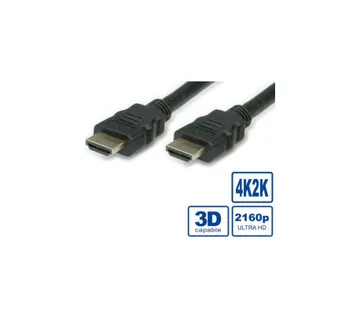 STANDARD HDMI Ultra HD kabel sa mrežom, M/M, v2.0, crni, 2.0m - Umag