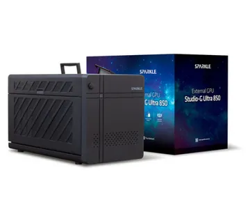Zunanje ohišje za grafično kartico Sparkle Studio-G 850 Ultra, 850W, eGPU, Thunderbolt 5, črno - Umag