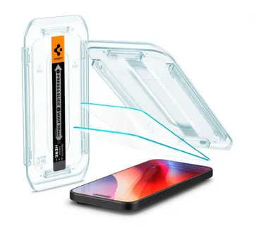 Spigen Glass tR EZ Fit 2 Pack, transparency - iPhone 17/16 Pro Max (AGL07907) - Umag