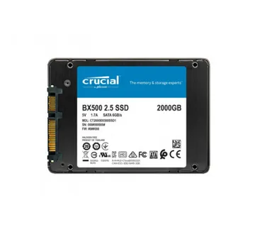 SSD 2TB 2.5" SATA3 3D TLC, 7mm, CRUCIAL BX500 - Umag