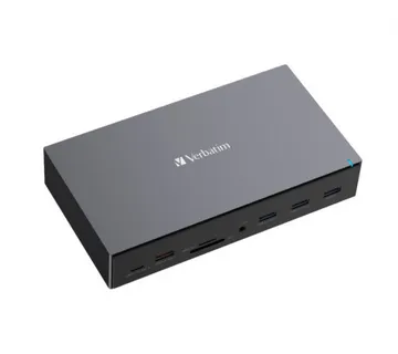 Verbatim CDS-17 portni USB-C Pro Docking Station HDMI do 8K | 2 x HDMI do 4K | 2 x DP | RJ45 | USB-A 3.2 | 2 x USB-A 3.0 | 2 - Umag