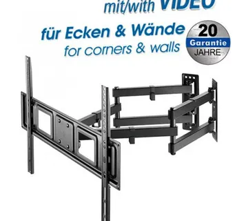 Transmedia Full-Motion Bracket for flat screens 32" - 70" for corner mounting - Umag