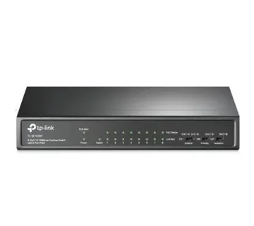 TP-Link 9-Port 10 100Mbps Desktop Switch with 8-Port PoE SF1009P - Umag