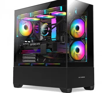BIT FORCE Mid Tower ARGB Gaming PC kućište SPARK ARGB-TG3 - Umag
