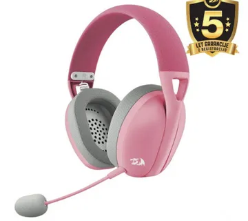 Headset - Redragon Ire H848 Wireless Pink - Umag